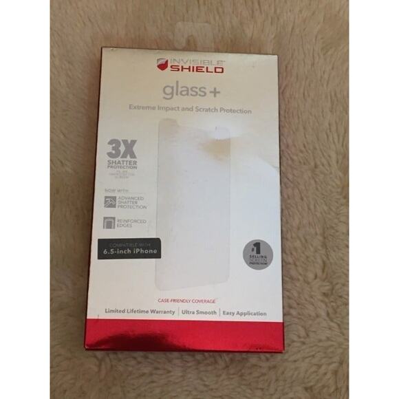 ZAGG Apple iPhone 6.5" iphone InvisibleShield Glass Elite Screen Protector - Picture 1 of 2
